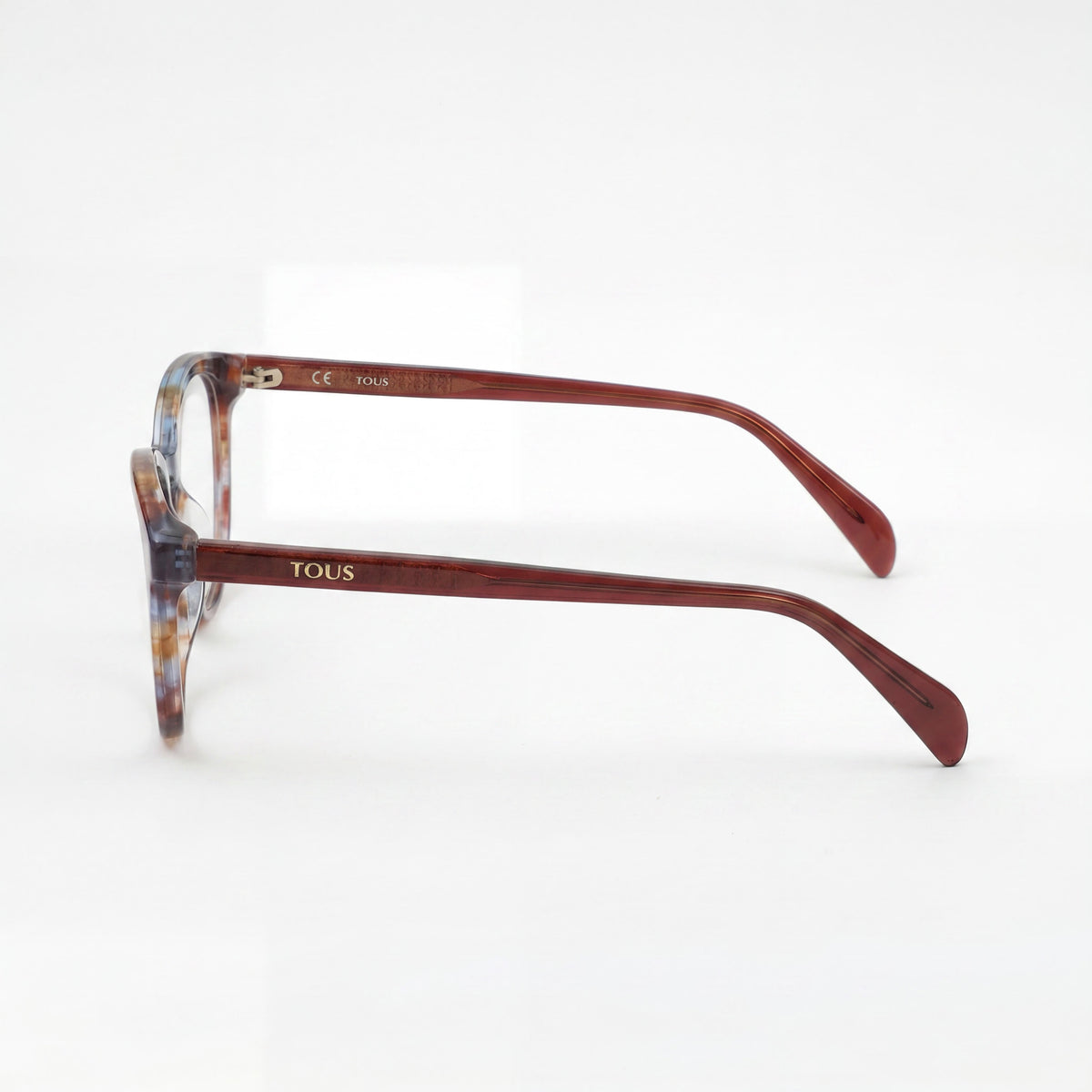 Tous Red Round Eyeglasses for Women, Cellulose Acetate 51mm, Photo 2