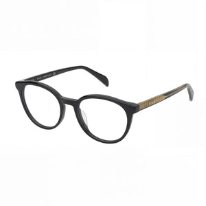 Tous Classical Black Round Eyeglasses for Women, Cellulose acetate frame