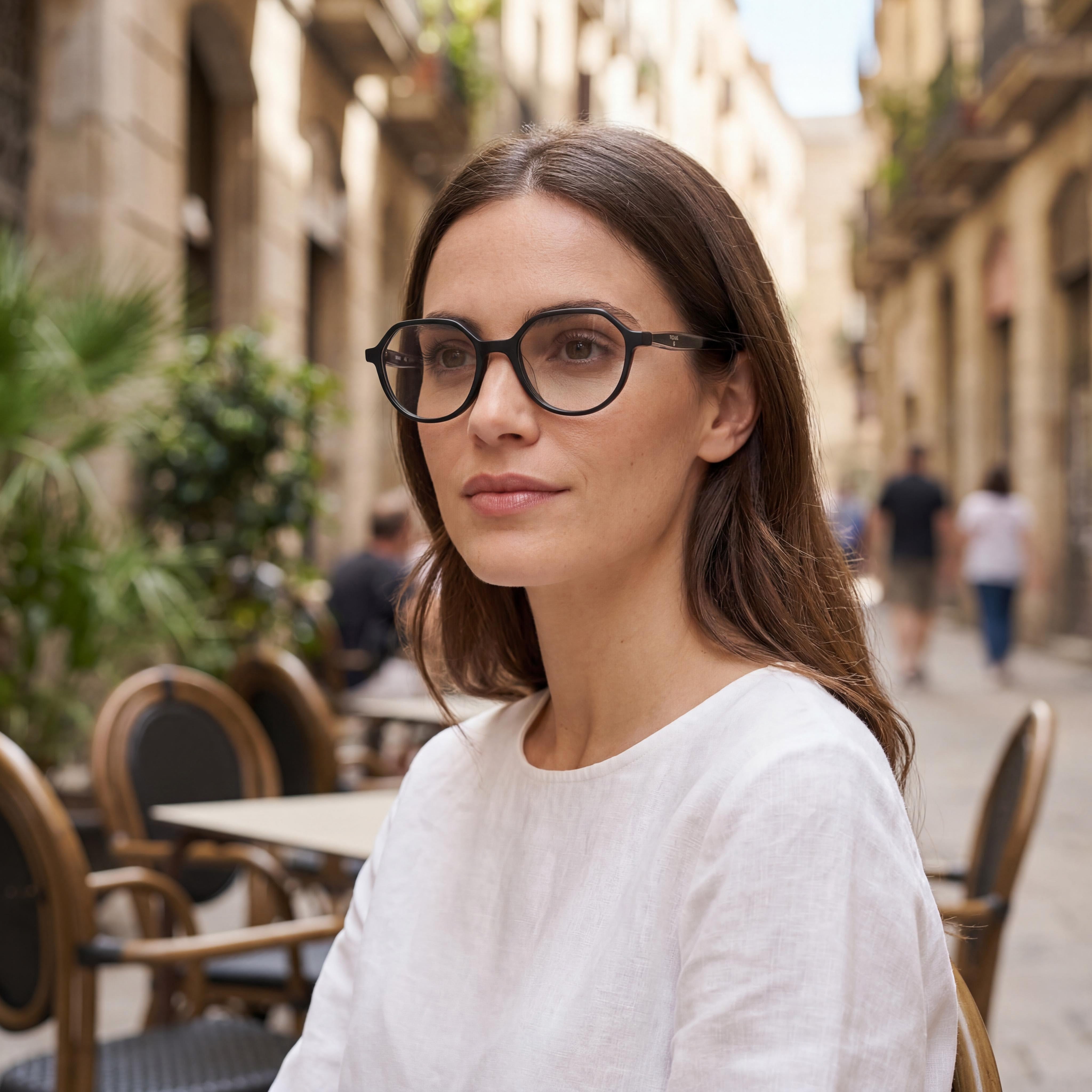Gafas redondas de acetato negras de Tous para mujer, 49 mm, Photo 6