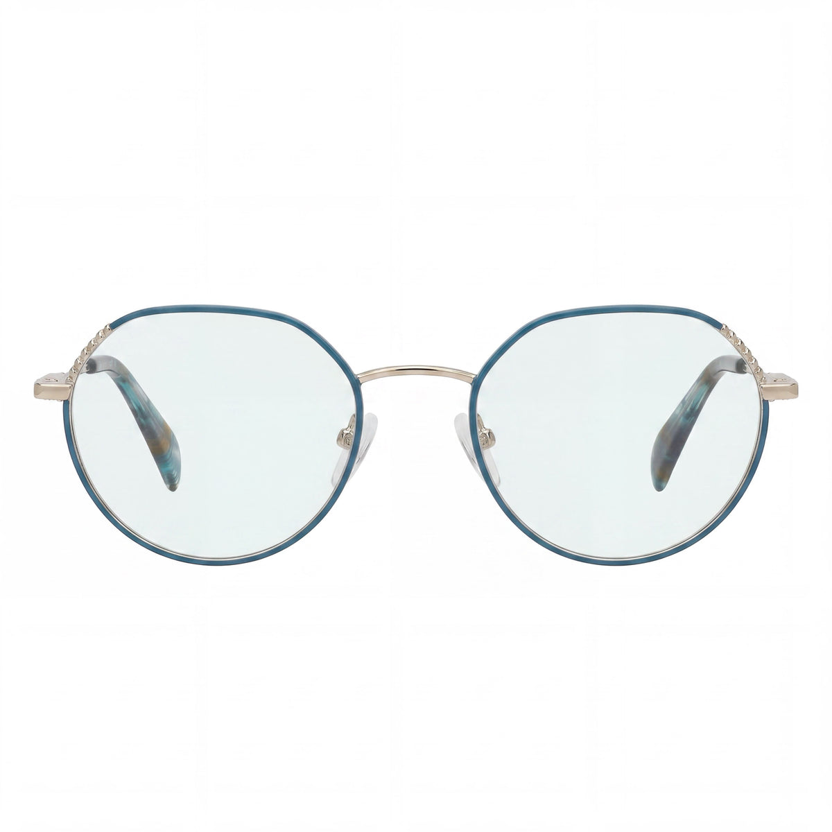 Tous Geometric Gold Round Eyeglasses for Women, Stainless Steel 50mm, Photo 2