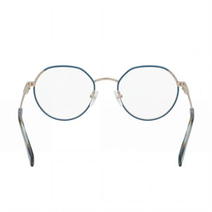 Tous Geometric Round Eyeglasses for Women — interior view, Polycarbonate demo lenses