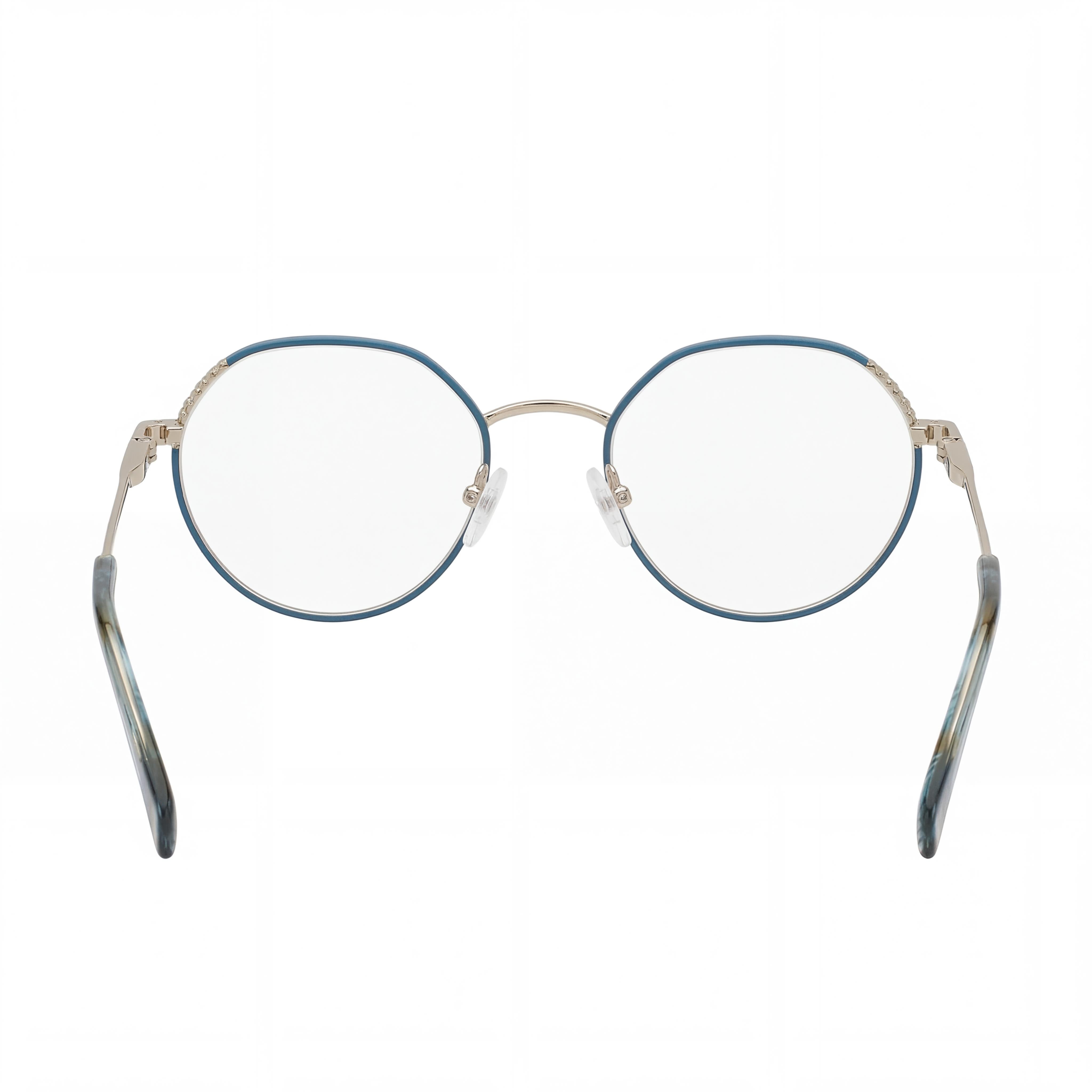 Tous Geometric Gold Round Eyeglasses for Women, Stainless Steel 50mm, Photo 4