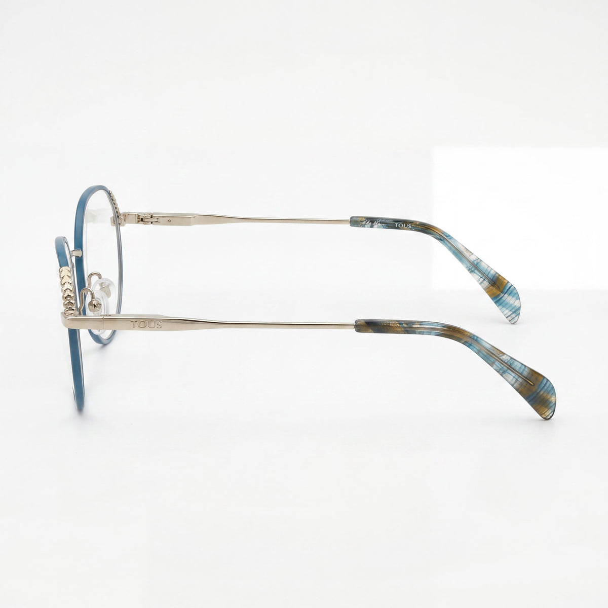 Tous Geometric Gold Round Eyeglasses for Women, Stainless Steel 50mm, Photo 3