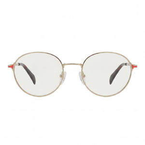 Tous Round Eyeglasses for Women — front view, Stainless Steel