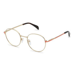 Tous Gold Round Eyeglasses for Women, Stainless Steel frame