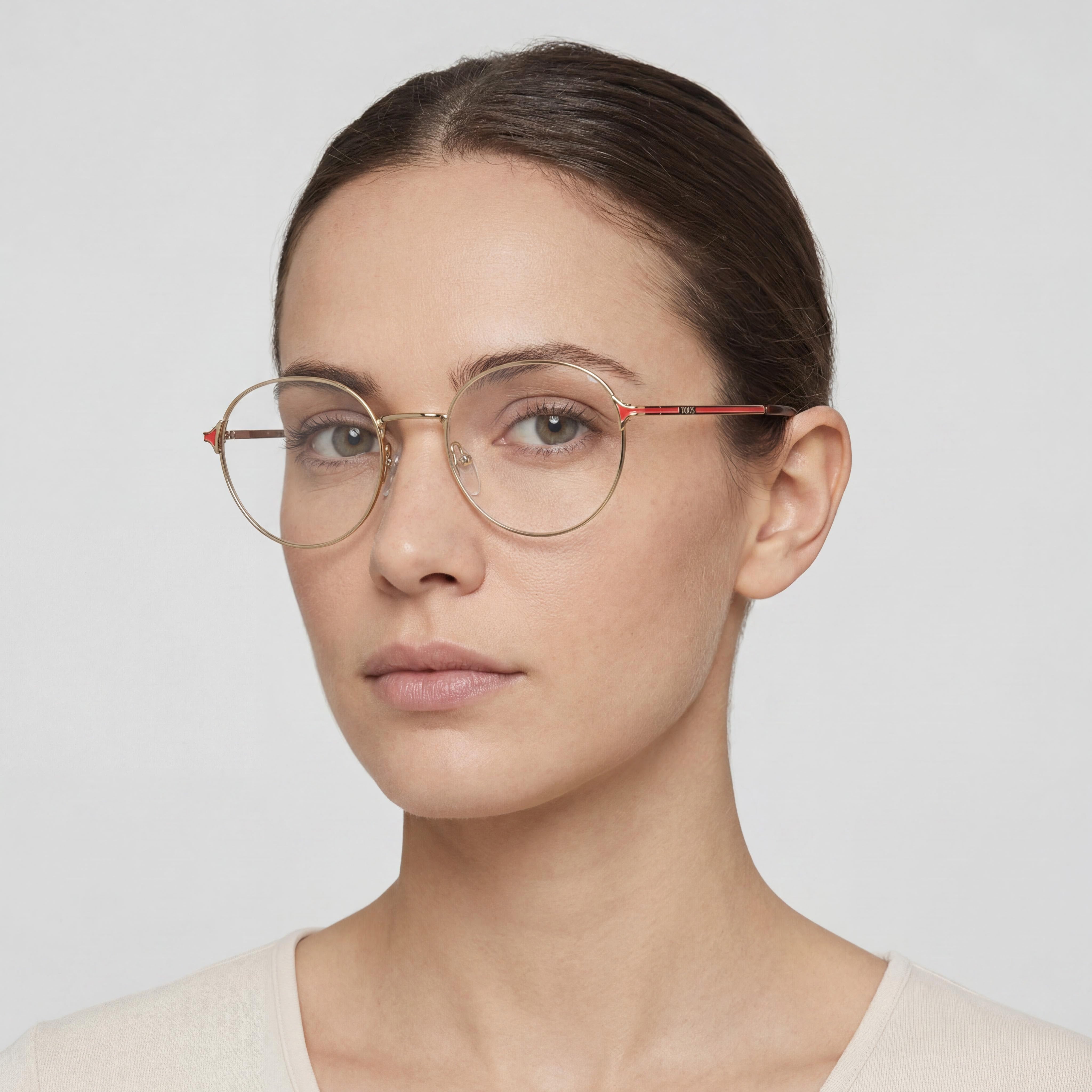 Tous Rose Gold Round Eyeglasses for Women, Stainless Steel 49mm, Photo 5