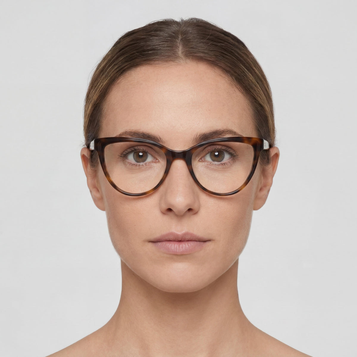 Tous VTOC16 Shiny Full Cream Cat Eye Eyeglasses for Women, Acetate 53mm, Photo 4