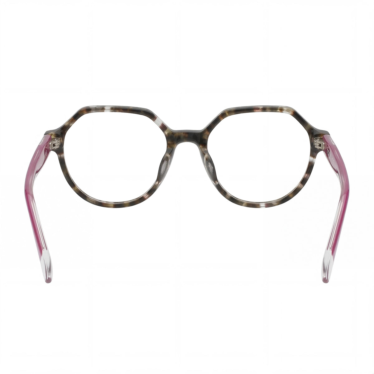 Tous VTOB56 Shiny Brown/Red Havana Geometric Eyeglasses for Women, 51mm, Photo 3