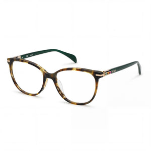Tous Havana Rectangle Eyeglasses for Women, Acetate frame