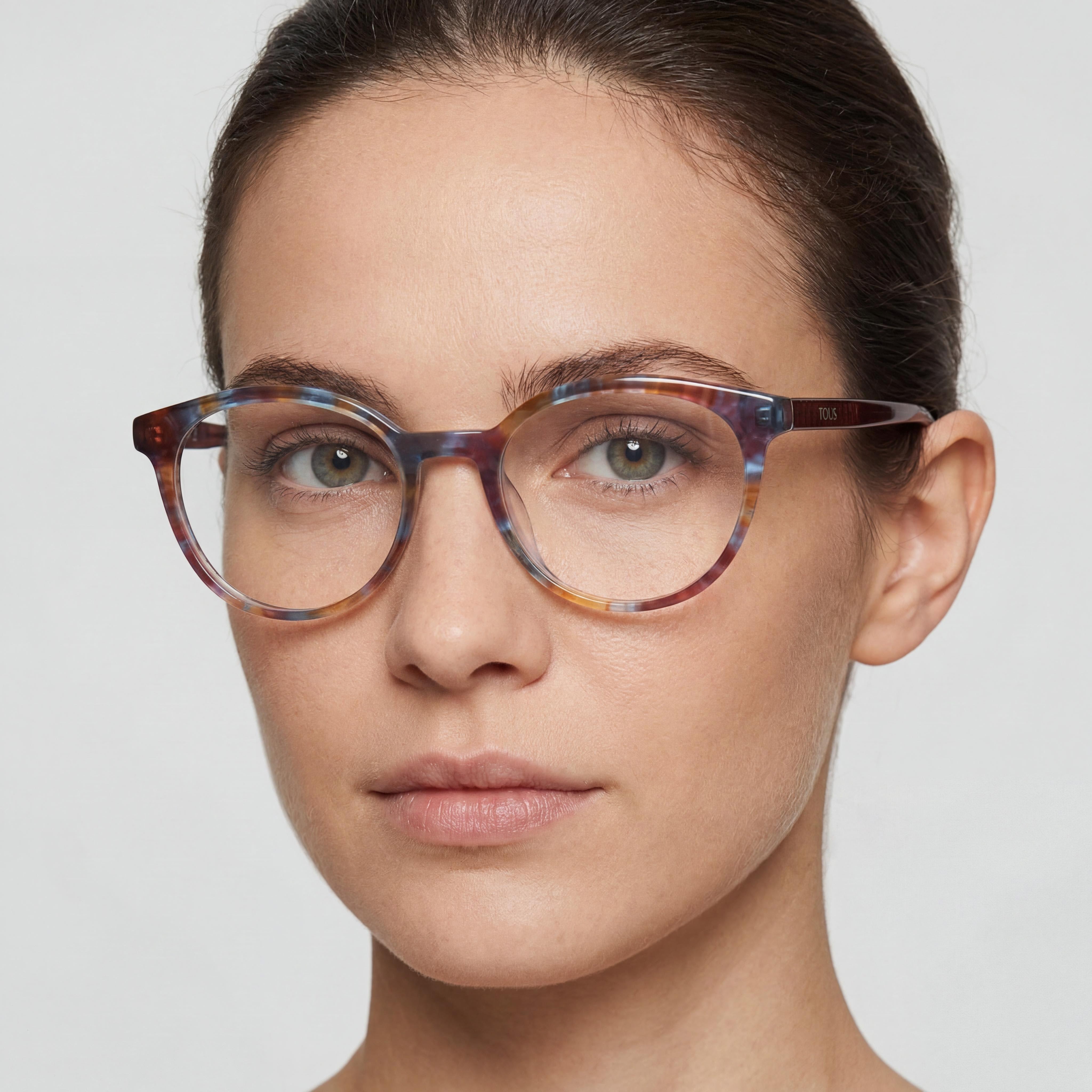 Tous Red Azure Round Eyeglasses for Women, Acetate 51mm, Photo 4