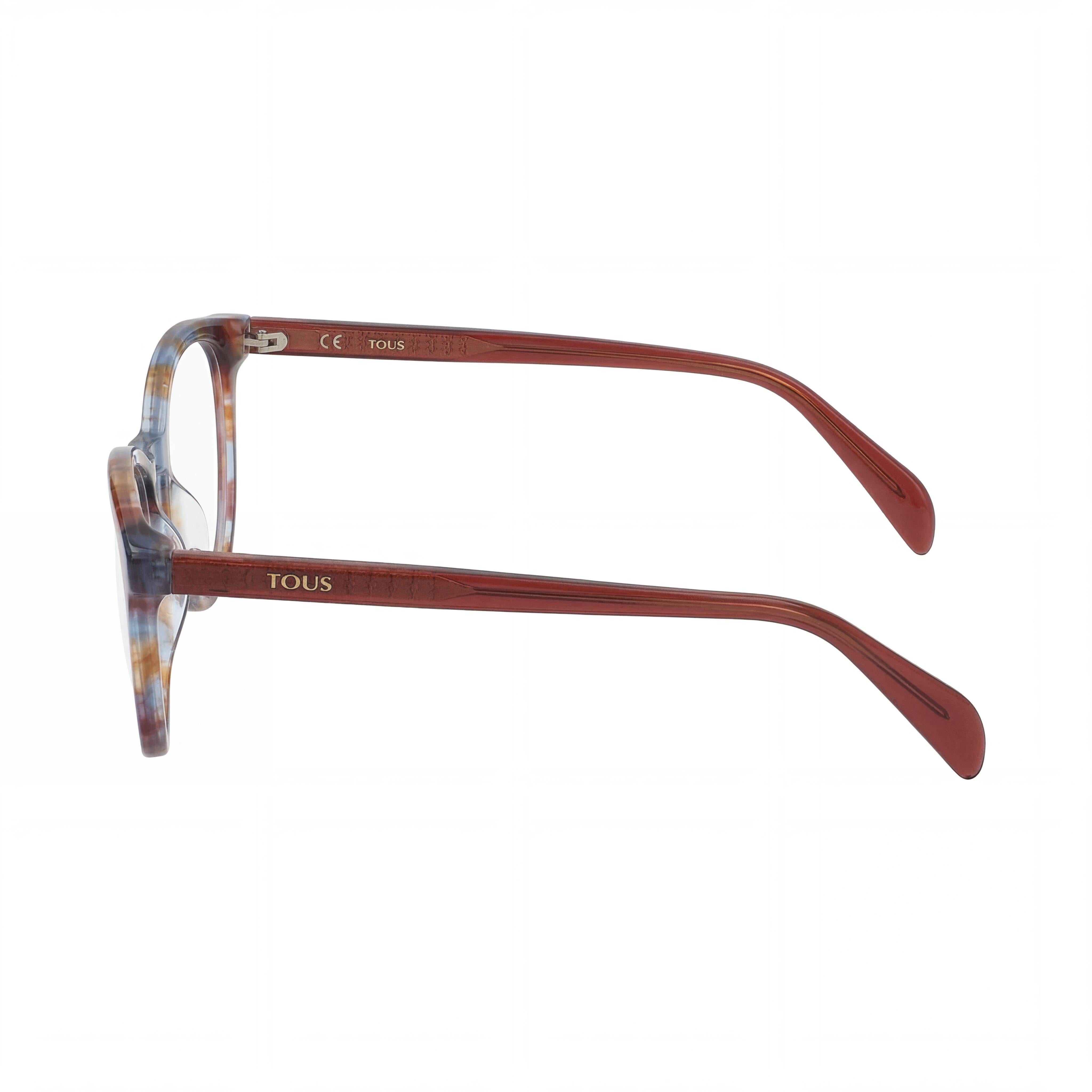 Tous Red Azure Round Eyeglasses for Women, Acetate 51mm, Photo 3