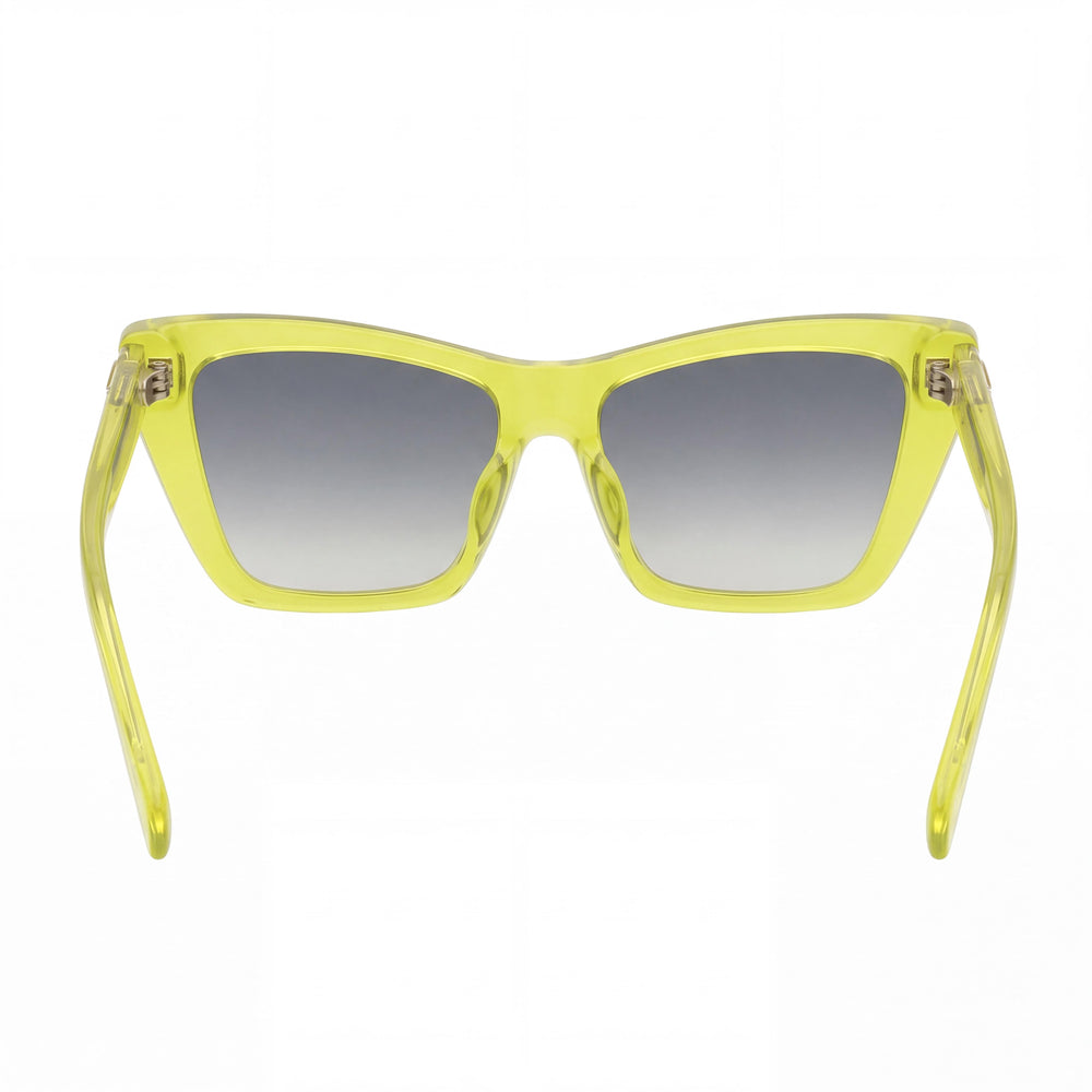 Tous STOB82S Cat Eye Sunglasses Men — side view, Non-Polarized Smoke Gradient Yellow lens