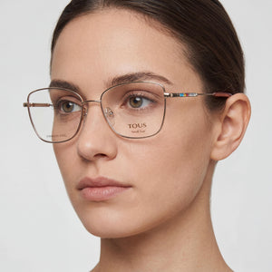 Tous VTO433L Gold Eyeglasses Women — lifestyle wear, office and reading