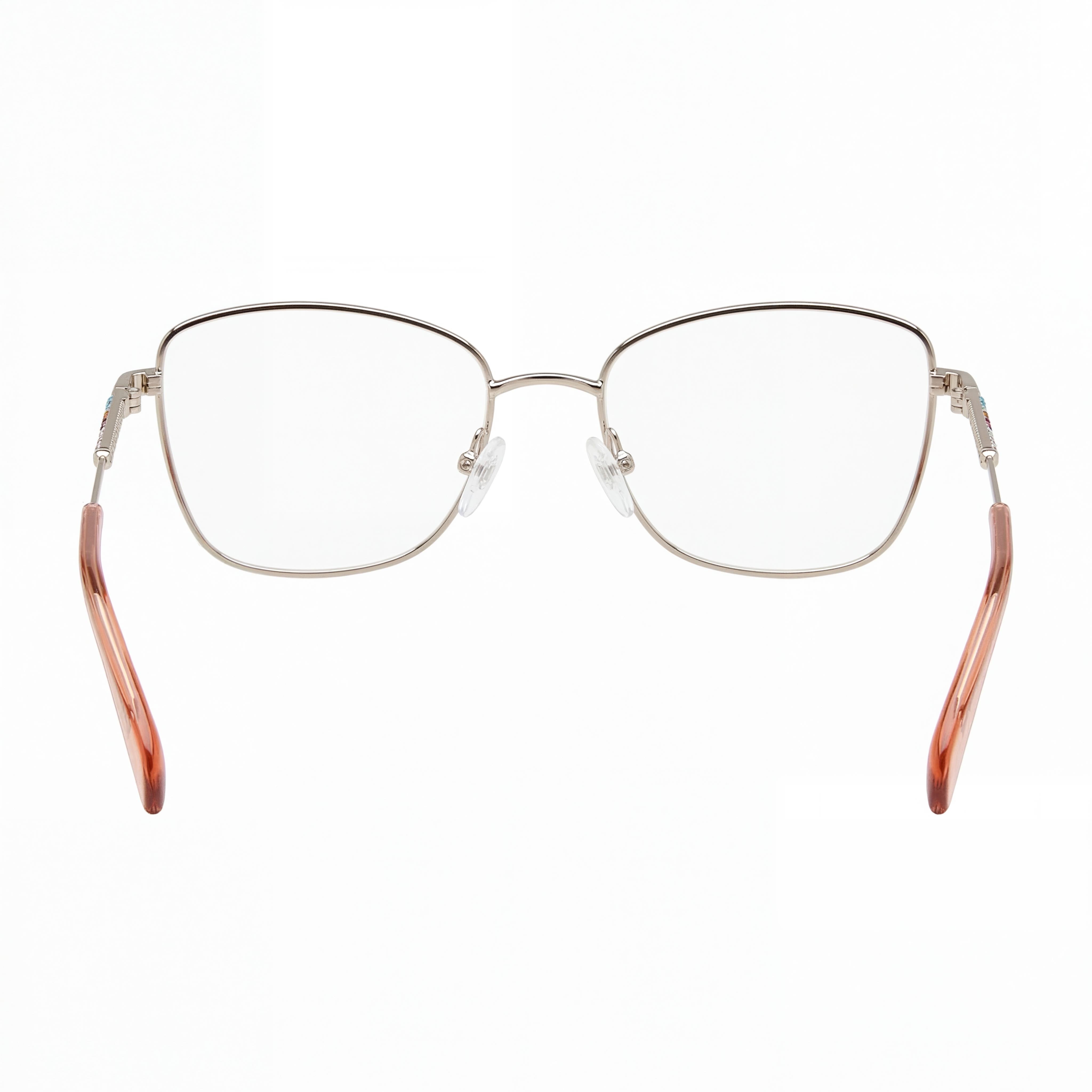 Tous VTO433L Light Gold Rectangle Eyeglasses for Women, Metal 52mm, Photo 3