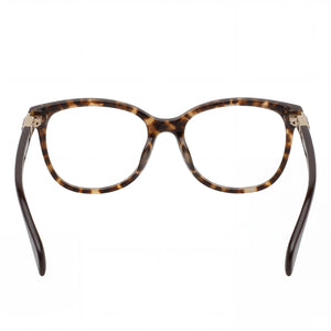 Tous VTOB12S Rectangle Eyeglasses Women — side view, Brown Acetate temples