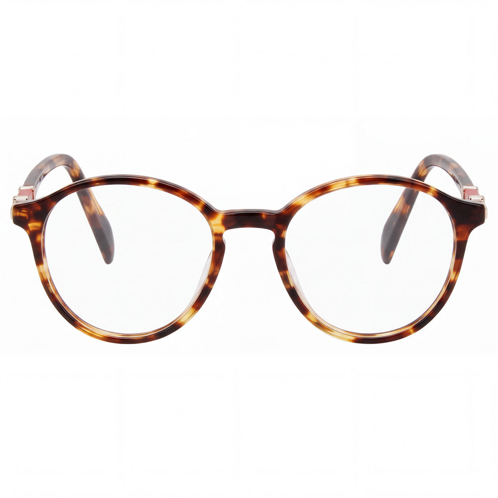 Tous Vtob32 Round Eyeglasses for Women — front view, Acetate
