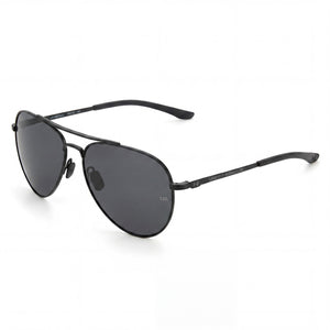 Under Armour Matt Black Pilot Sunglasses for Unisex, Grey lens