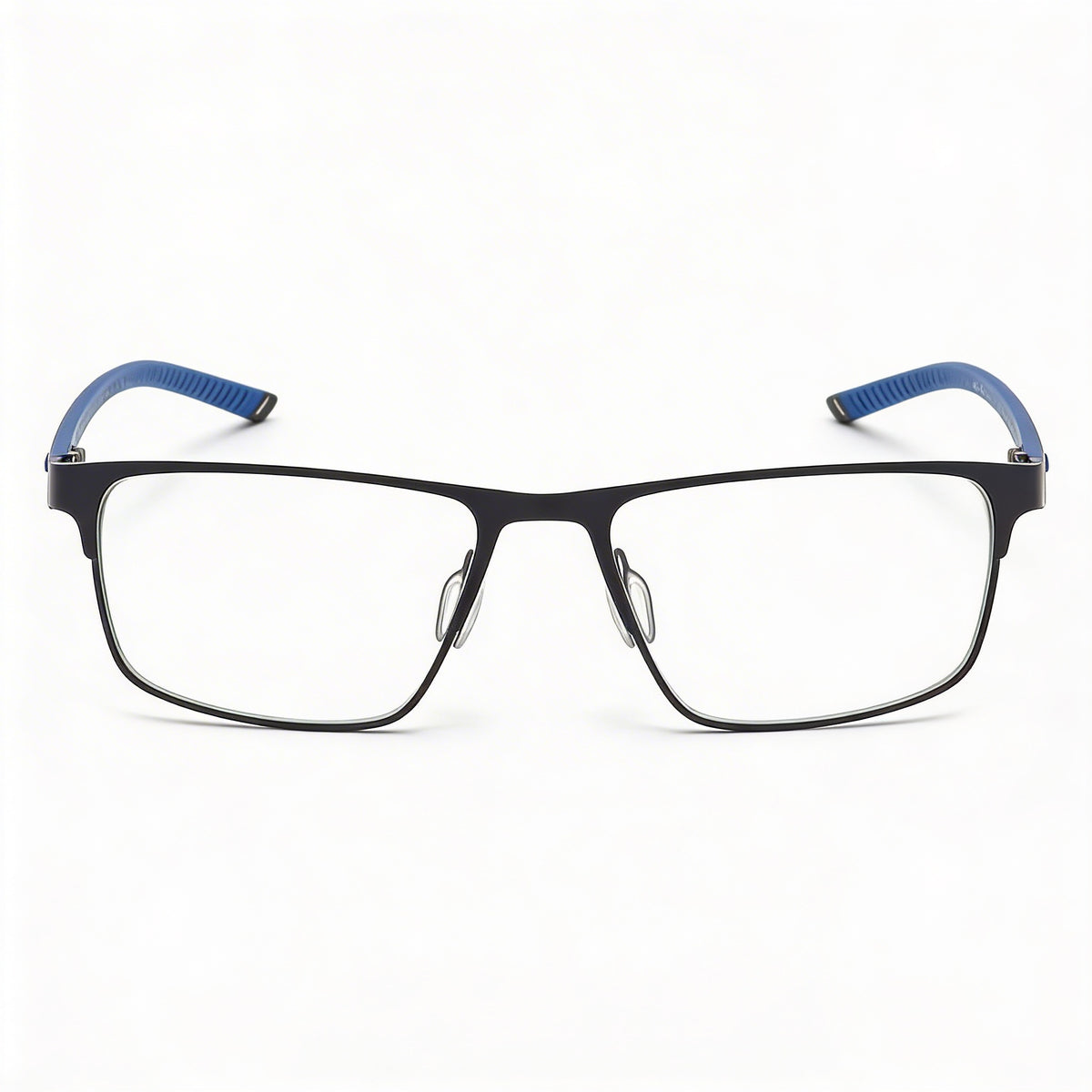 Gafas graduadas rectangulares para hombre Under Armour en negro mate y azul, 54 mm, Photo 2