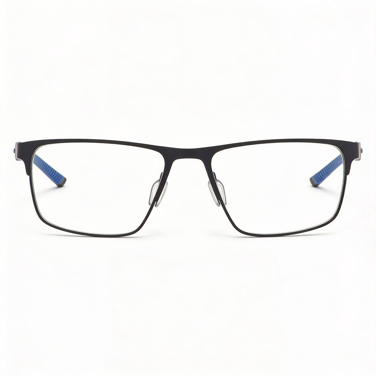 Gafas graduadas rectangulares para hombre Under Armour en negro mate y azul, 54 mm, Photo 3