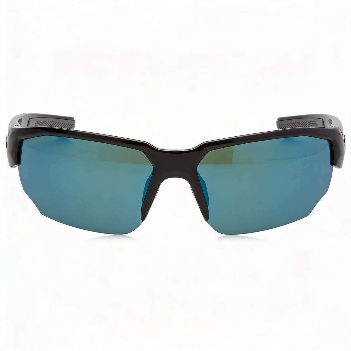 Under Armour Gafas de sol UA Blitzing Wrap, unisex, montura de poliamida negra, lentes degradadas multicapa negras/verdes, protección UV, 70 mm, Photo 2