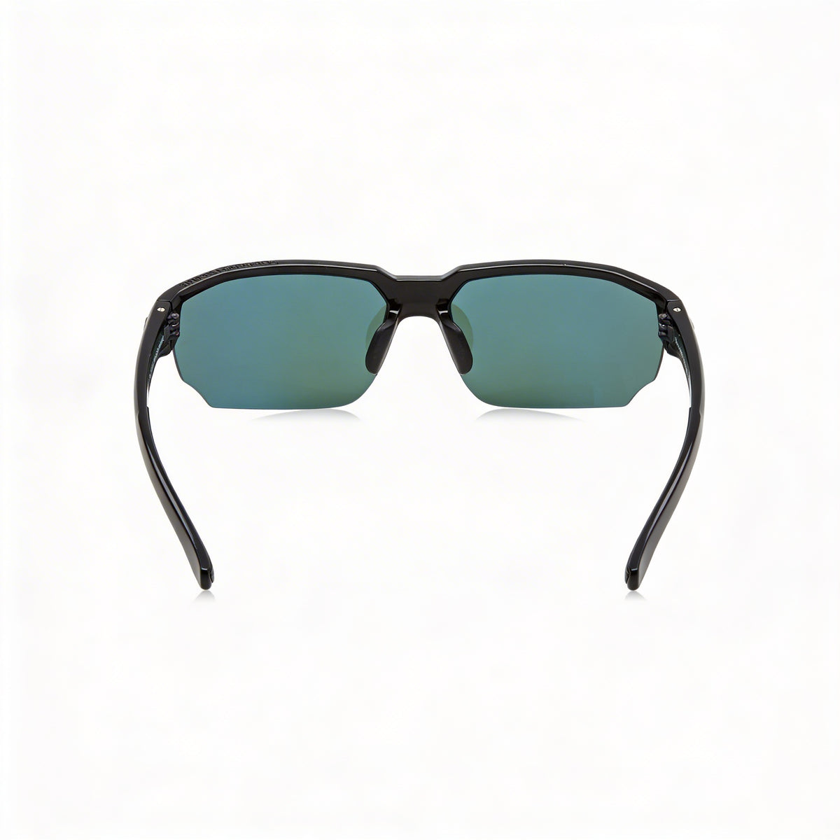 Under Armour Gafas de sol UA Blitzing Wrap, unisex, montura de poliamida negra, lentes degradadas multicapa negras/verdes, protección UV, 70 mm, Photo 3