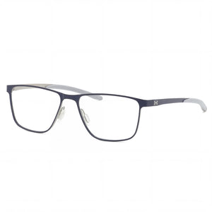 Under Armour Matte Blue Palladium Rectangle Eyeglasses for Men, Alloy Steel frame