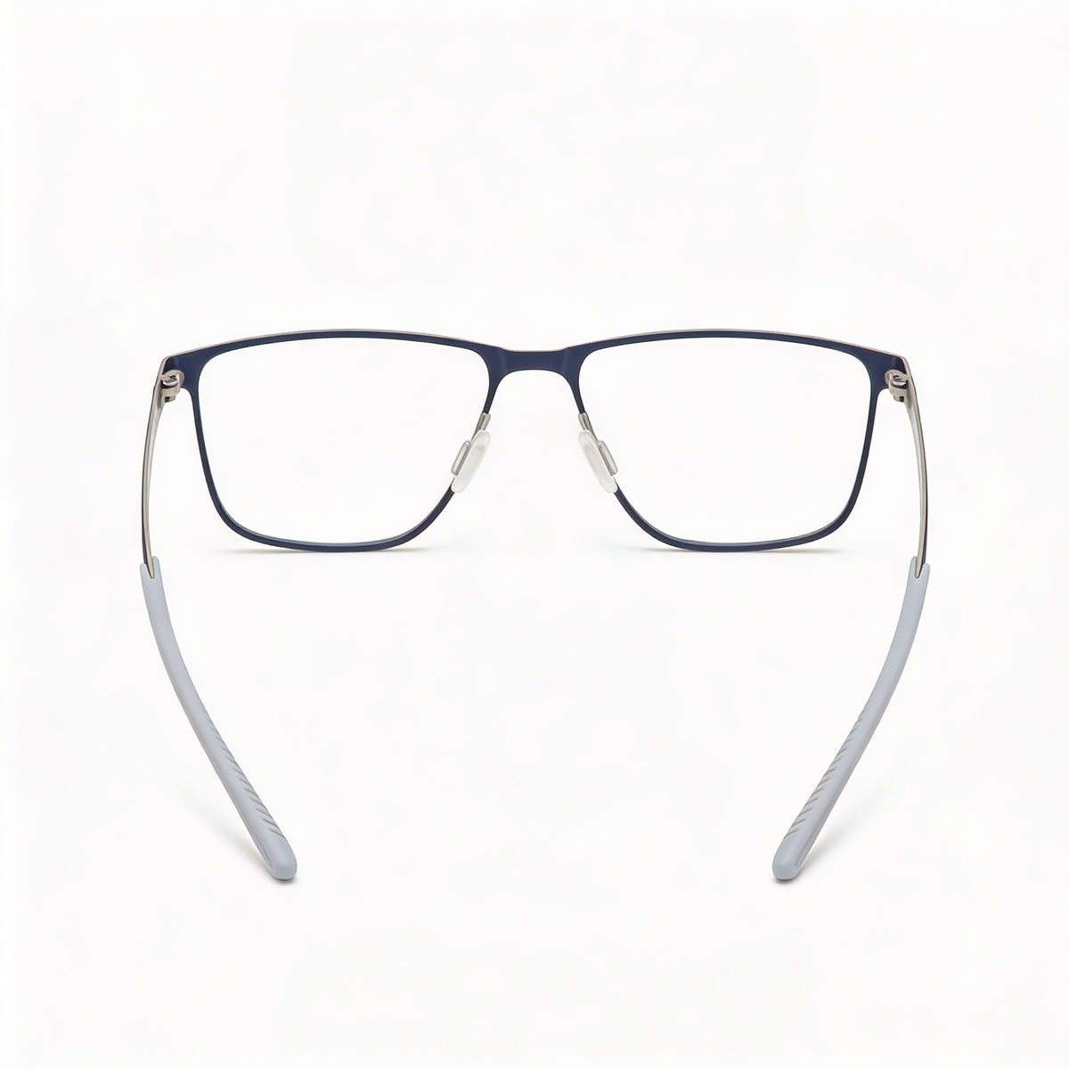 Under Armour Matte Blue Palladium Rectangle Eyeglasses for Men, 54mm, Photo 3