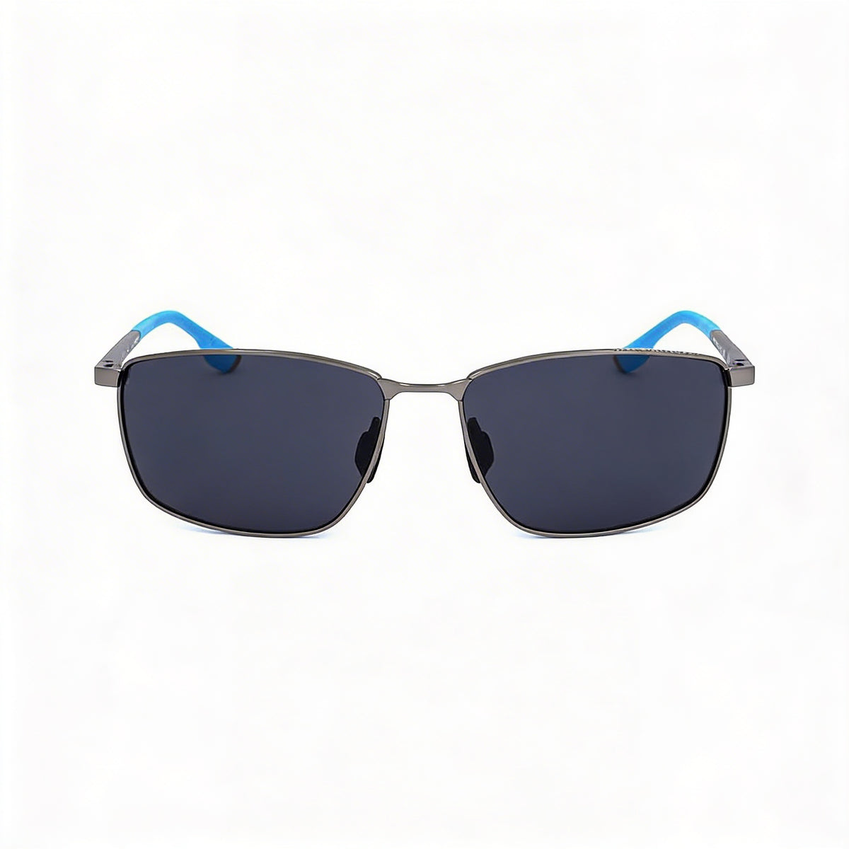 Under Armour Matte Ruthenium Blue Rectangle Sunglasses for Men, 60mm, Photo 2