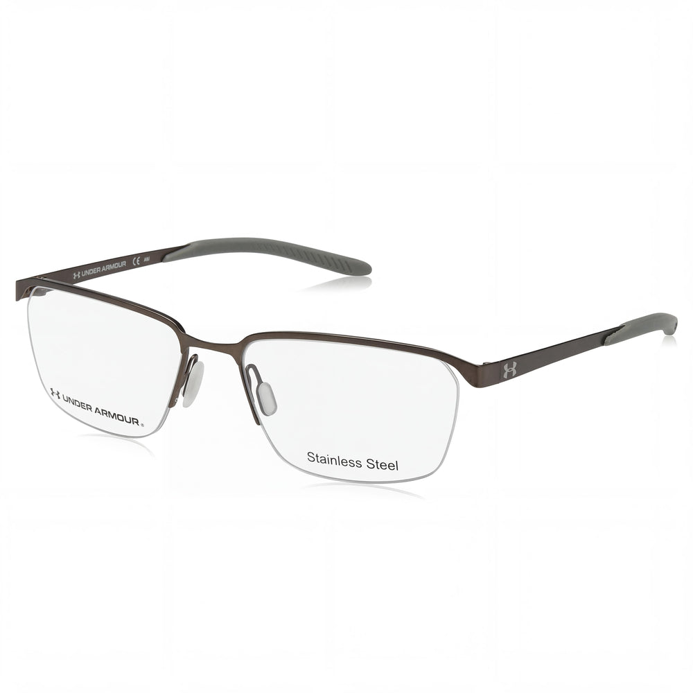 Under Armour Brown Rectangle Eyeglasses for Men, Alloy Steel frame