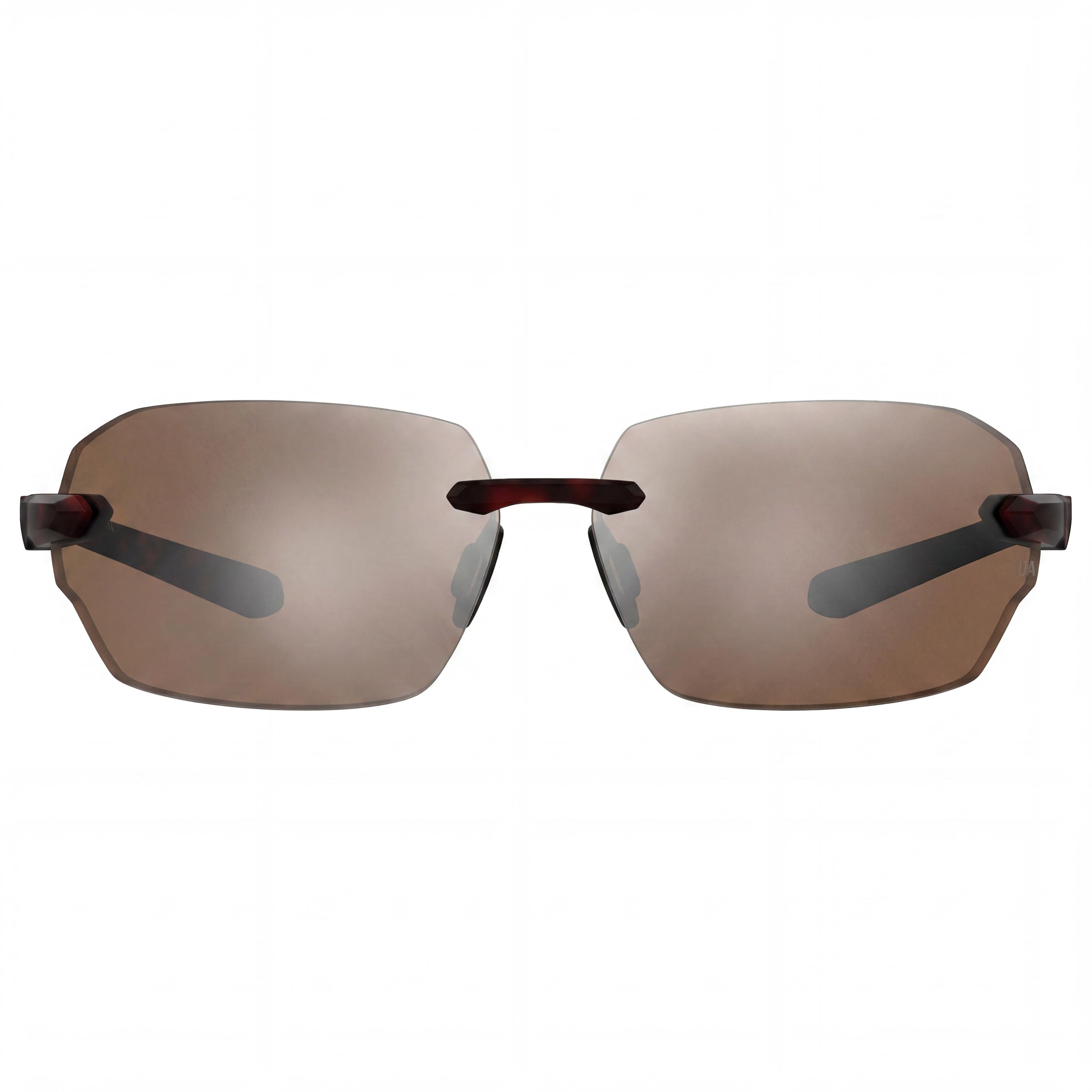 Under Armour Brown Silver Rectangle Sunglasses for Men, Photo 2