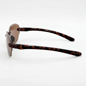 Under Armour Rectangle Sunglasses Men — side view, Silver lens