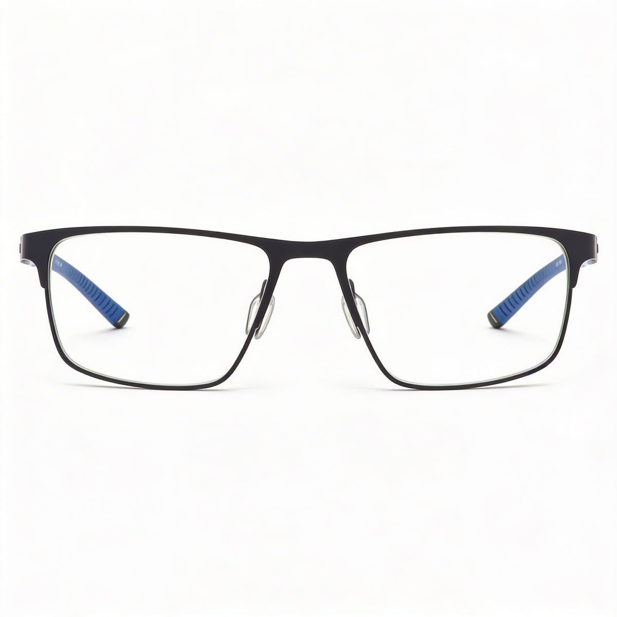 Under Armour Casual Blue Rectangle Eyeglasses for Men, 56mm, Photo 2