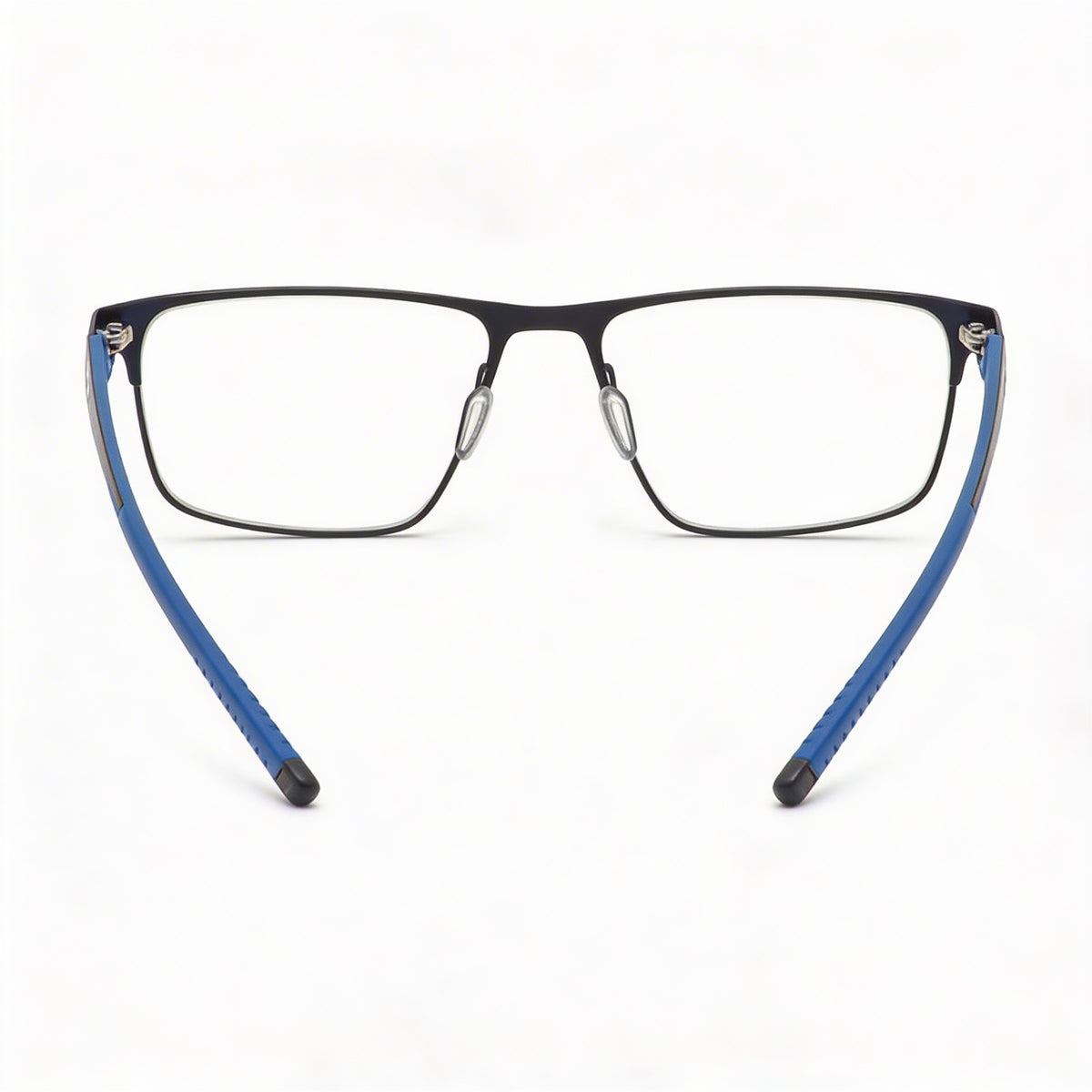 Under Armour Casual Blue Rectangle Eyeglasses for Men, 56mm, Photo 3