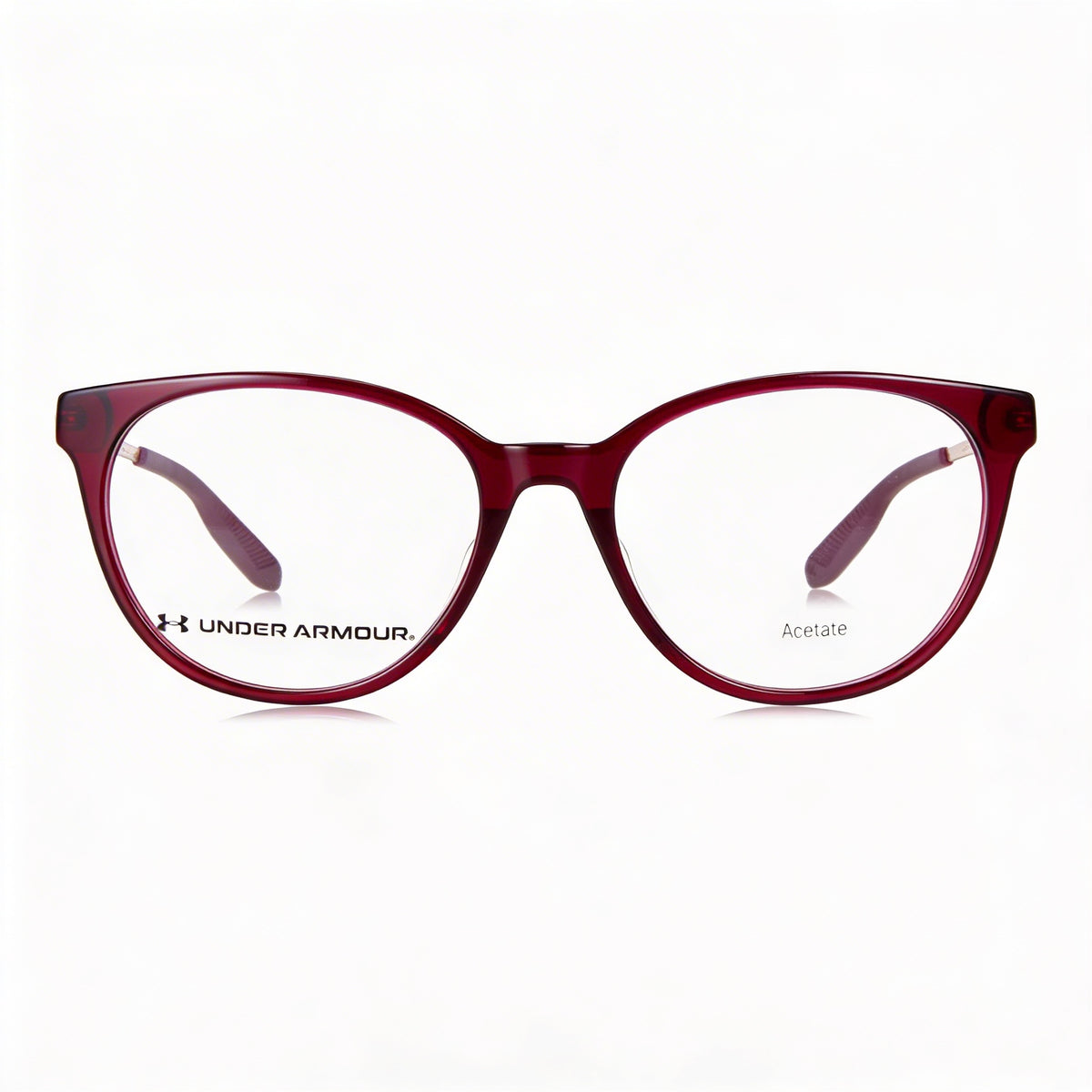 Under Armour Casual Crystal Red Oval Eyeglasses for Women, 54mm, Photo 2