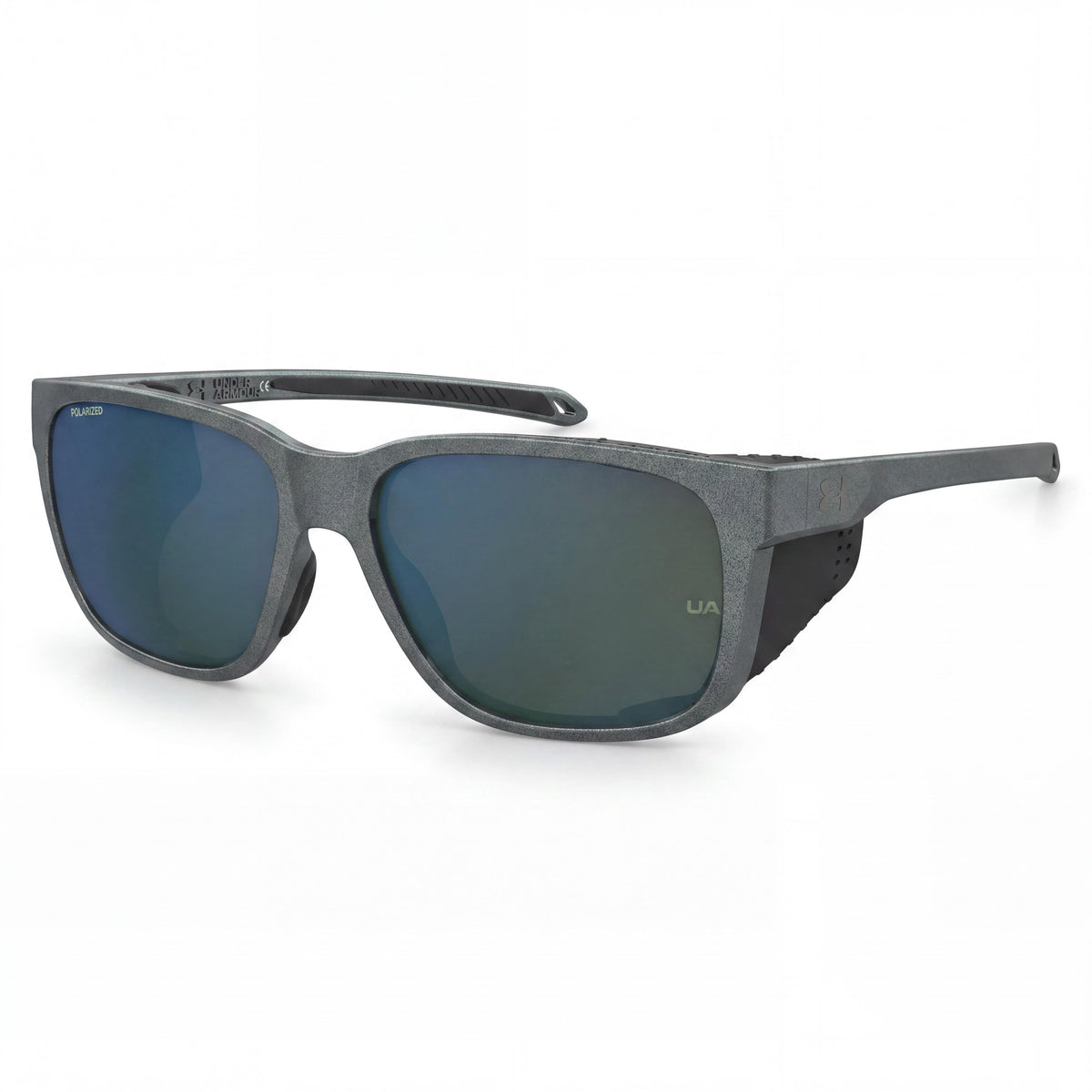 Gafas de sol rectangulares contemporáneas grises para hombre de Under Armour, 58 mm, Photo 1
