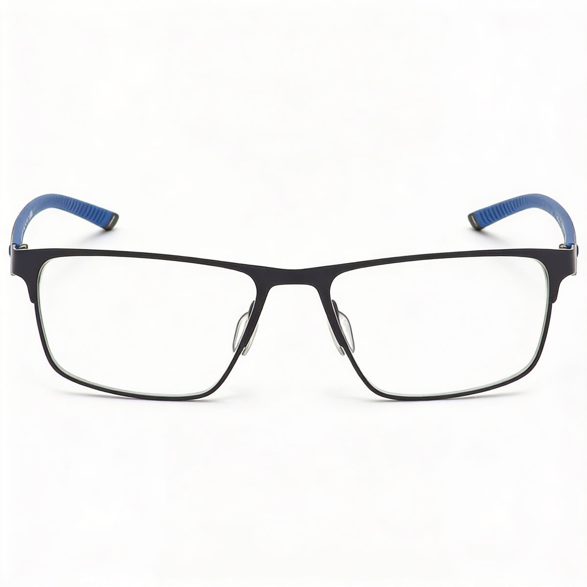 Gafas graduadas rectangulares para hombre Under Armour en negro mate y azul, 56 mm, Photo 2