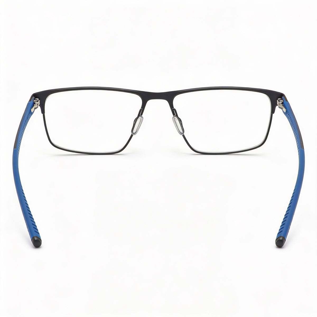 Gafas graduadas rectangulares para hombre Under Armour en negro mate y azul, 56 mm, Photo 3