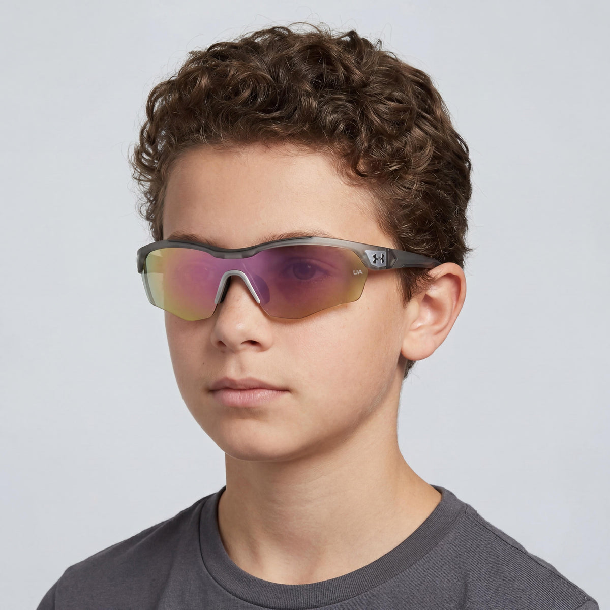 Gafas de sol Under Armour UA Yard Pro Jr. Shield grises unisex, 99 mm, Photo 5