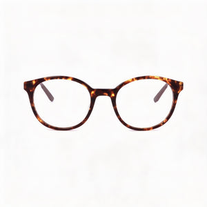 Under Armour Round Eyeglasses for Men — front view, Acetate