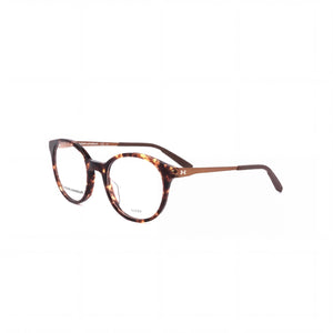Under Armour Havana Round Eyeglasses for Men, Acetate frame