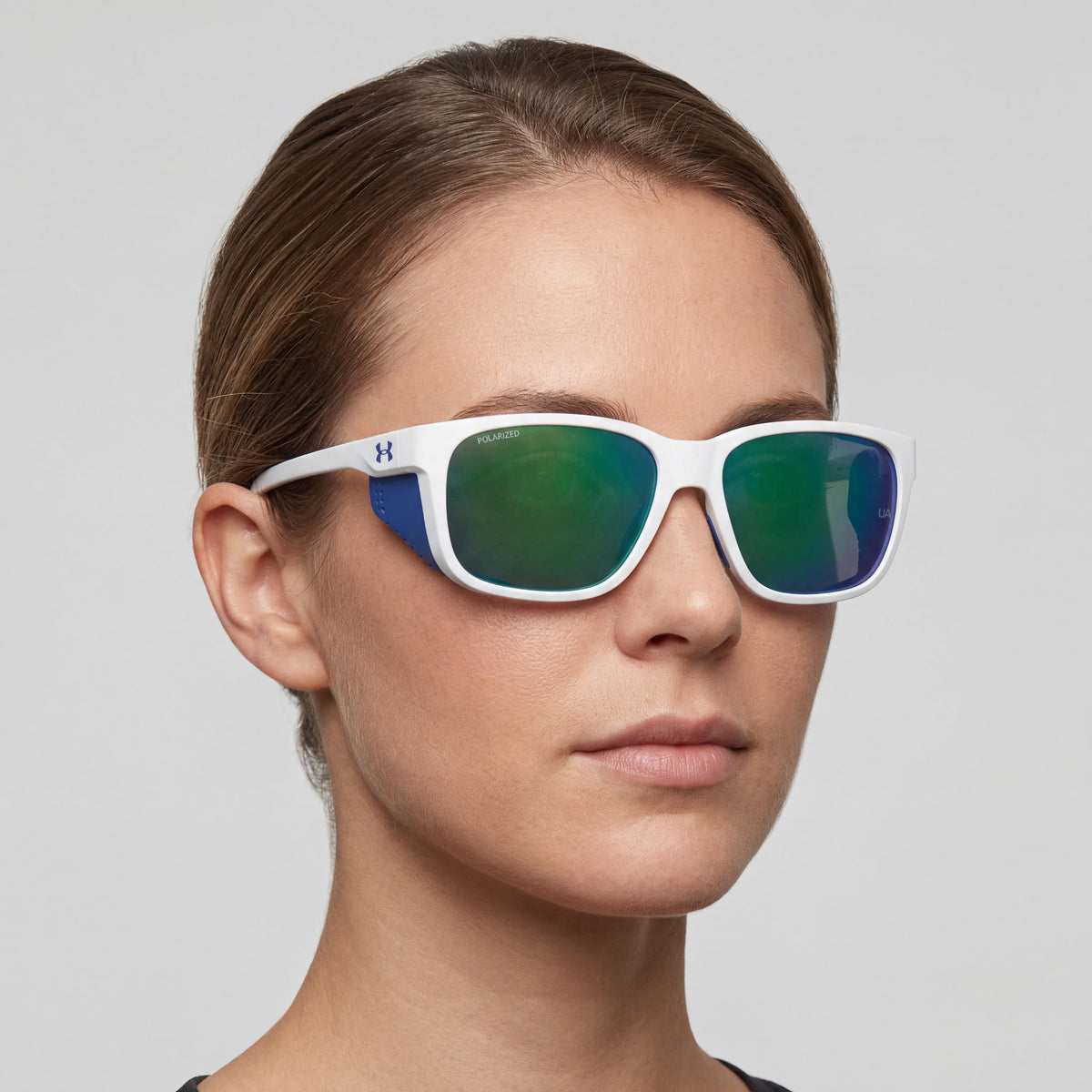 Under Armour Outdoor White Rectangle Sunglasses for Women, 58mm, Photo 3