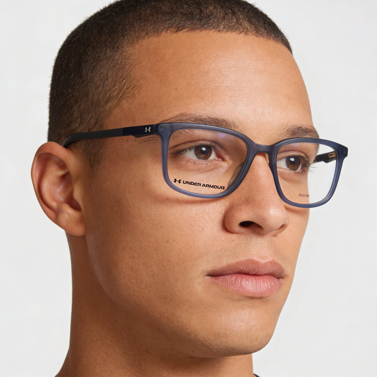 Under Armour Ua 5010 Blue Rectangle Eyeglasses for Men, Photo 3