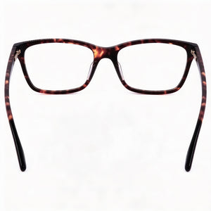Under Armour UA 5012 Rectangle Eyeglasses Women — side view, Havana Acetate temples