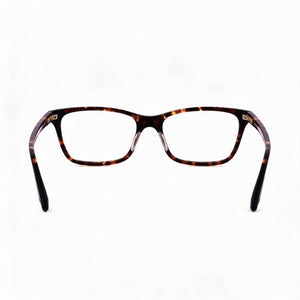 Under Armour UA 5012 Rectangle Eyeglasses Women — side view, Havana Acetate temples