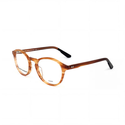 Under Armour UA 5017/G Brown Round Eyeglasses for Men, Acetate frame