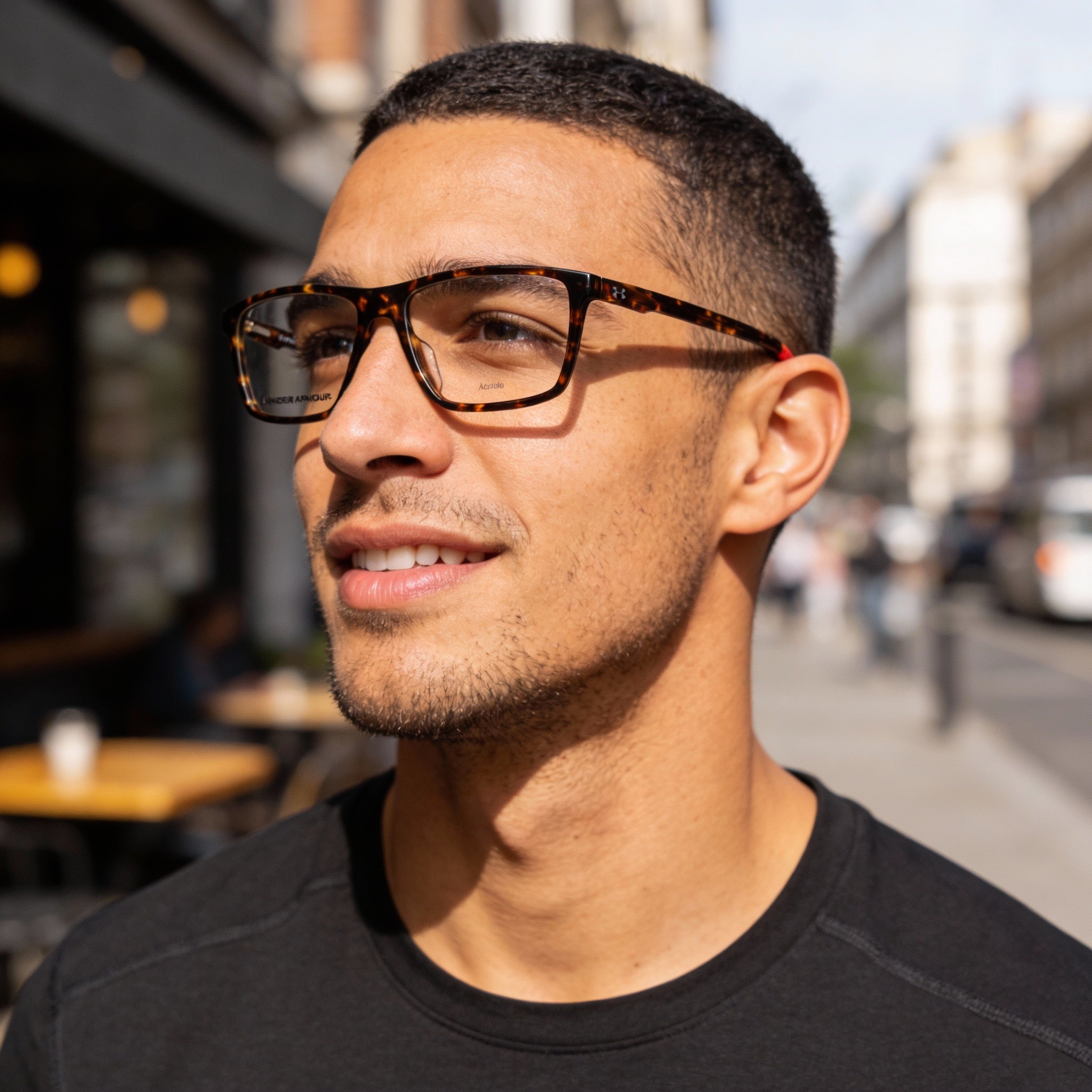 Under Armour UA 5019 Havana Rectangle Eyeglasses for Men, Photo 5