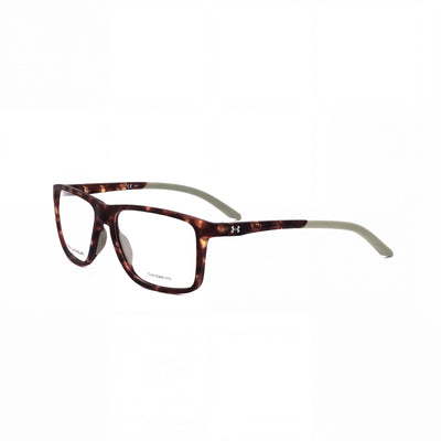 Under Armour UA 5022 Havana Rectangle Eyeglasses for Men, Propionate frame