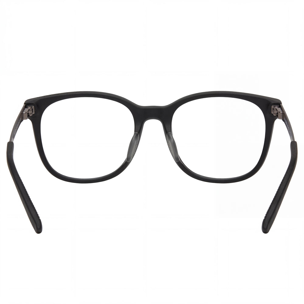 Under Armour UA 5026 Rectangle Eyeglasses Men — side view, Black Acetate temples