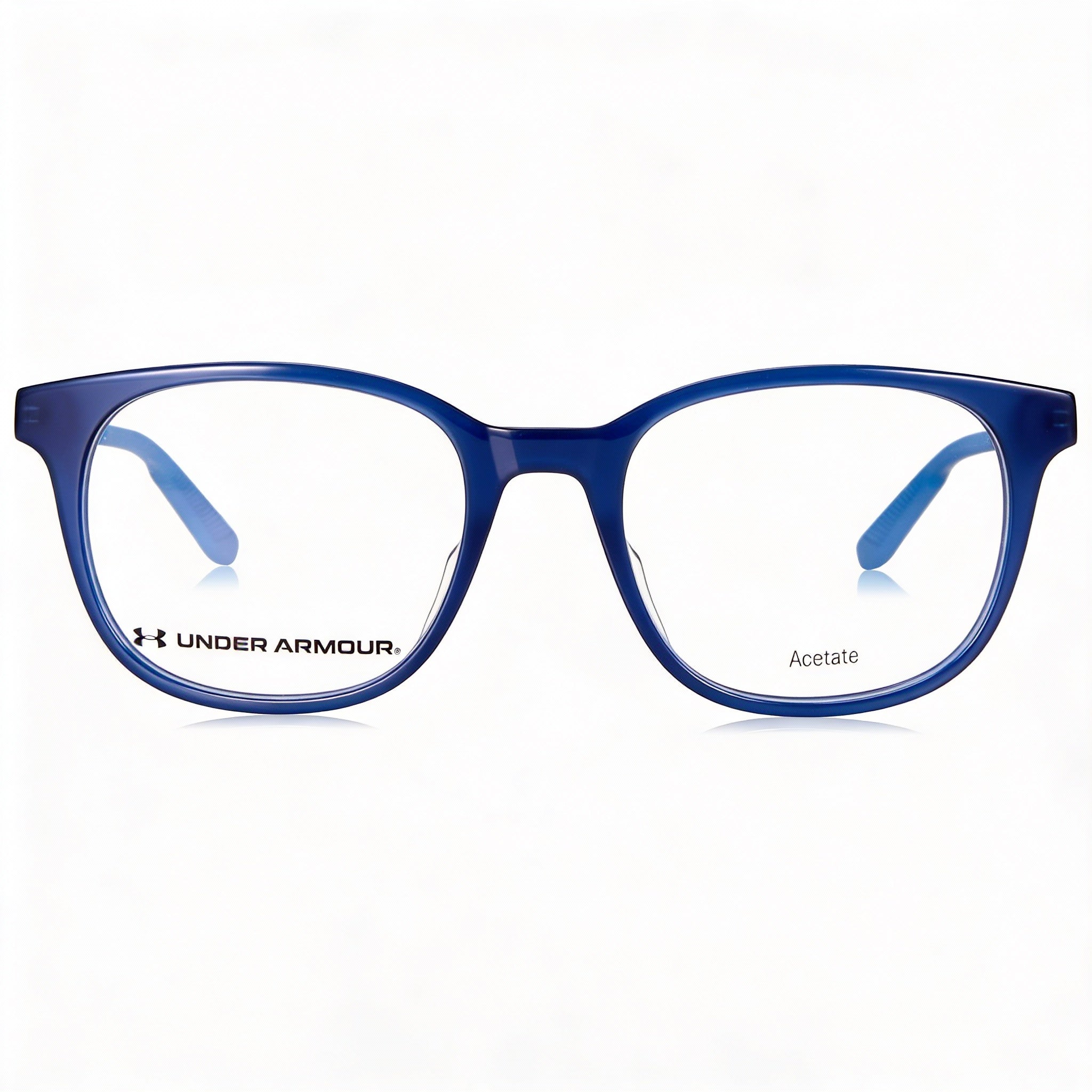 Under Armour UA 5026 Crystal Blue Square Unisex Eyeglasses, 51mm, Photo 2