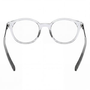 Under Armour UA 5027 Round Eyeglasses Unisex — side view, Transparent Acetate temples